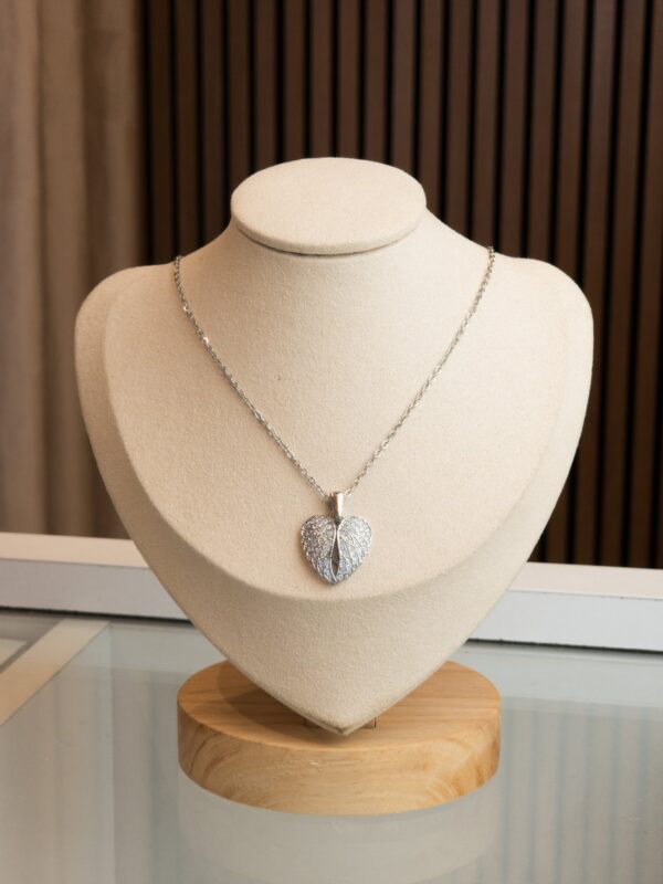 Collier Cœur ailes d'anges